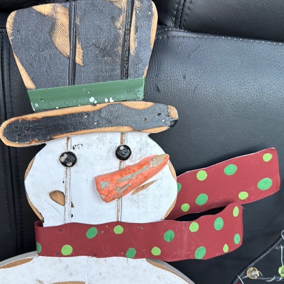 Distressed Snowman Chalkboard Sign - Picture 2 of 6